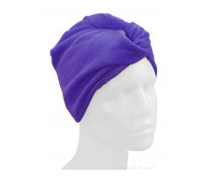 2 ks turban na vysoušení vlasů levandulový