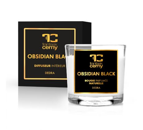 55 ml votivní sójová eko-svíce, OBSIDIAN BLACK, PARFUMIA®